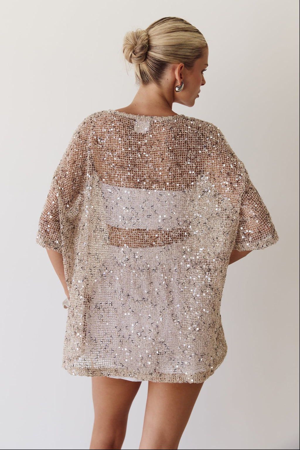 Edela Sequin Tee (Beige)