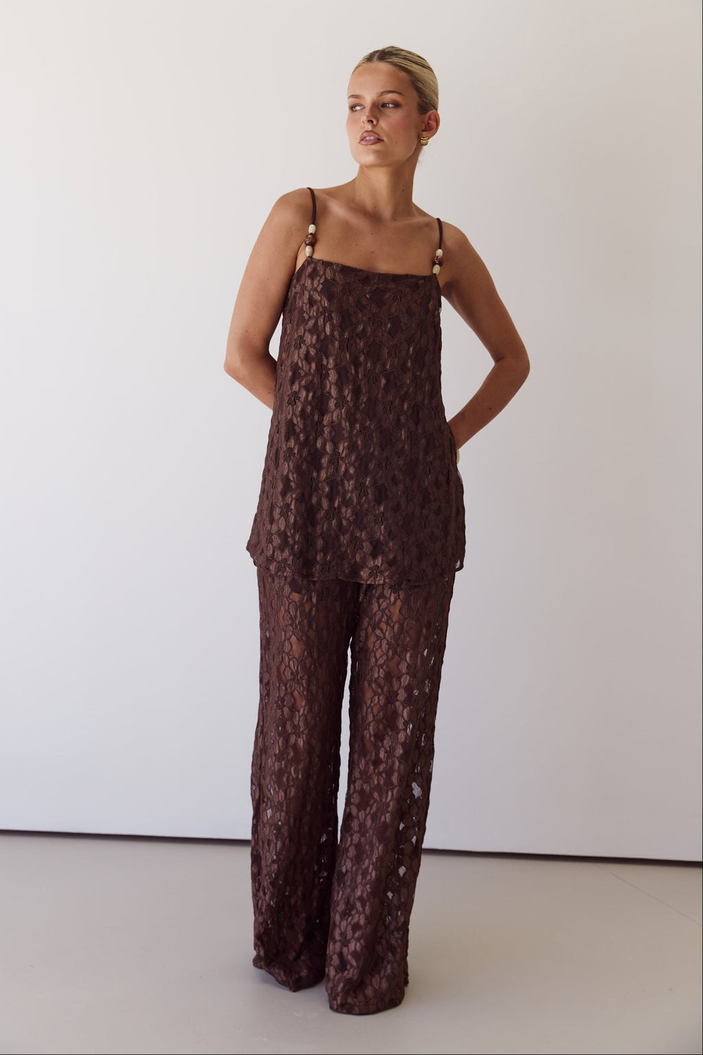 Callie Lace Set (Chocolate)