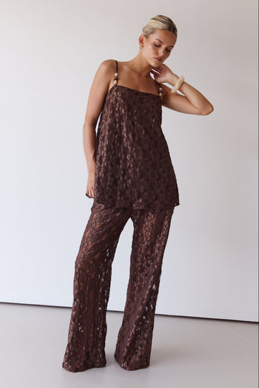 Callie Lace Set (Chocolate)