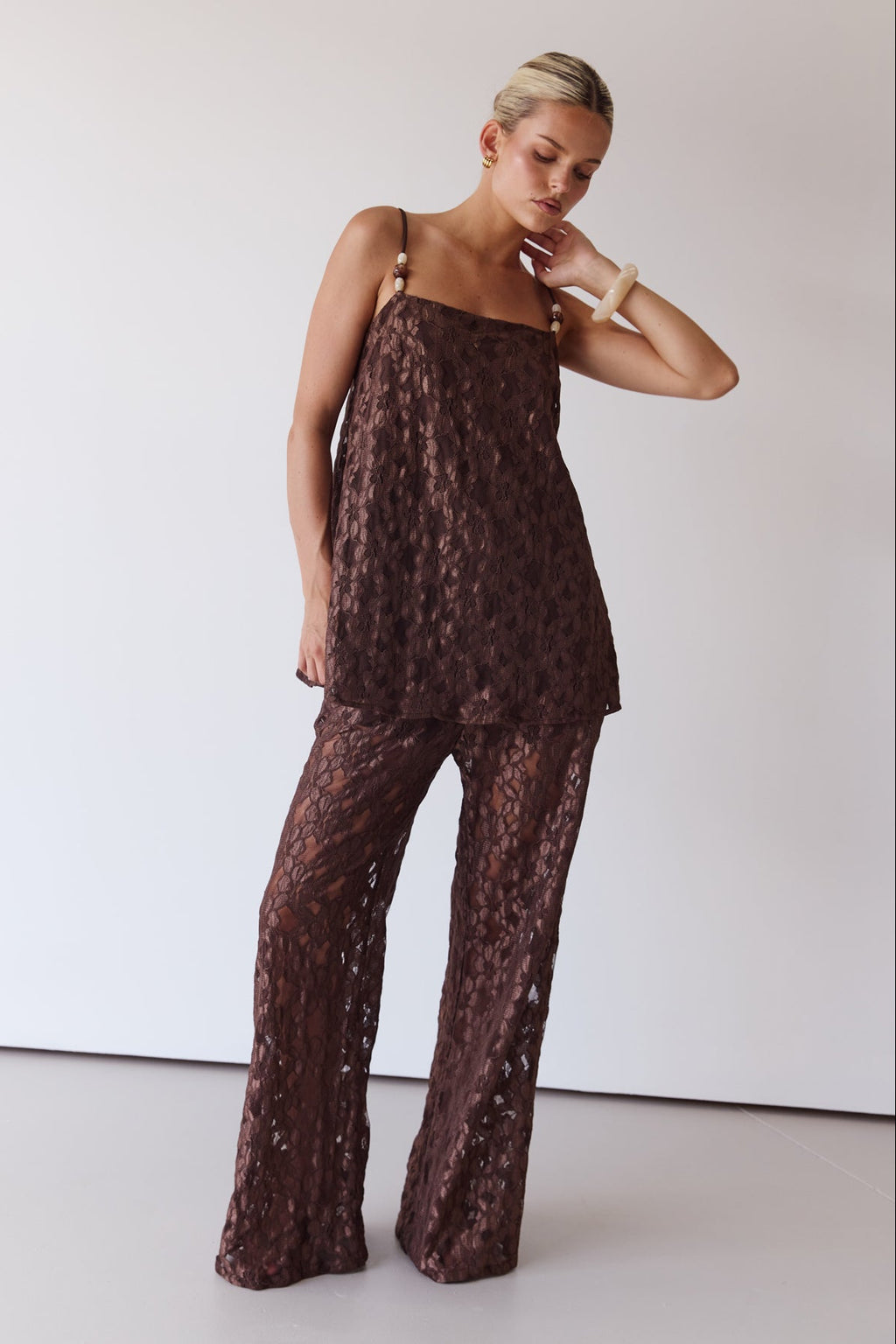 Callie Lace Set (Chocolate)