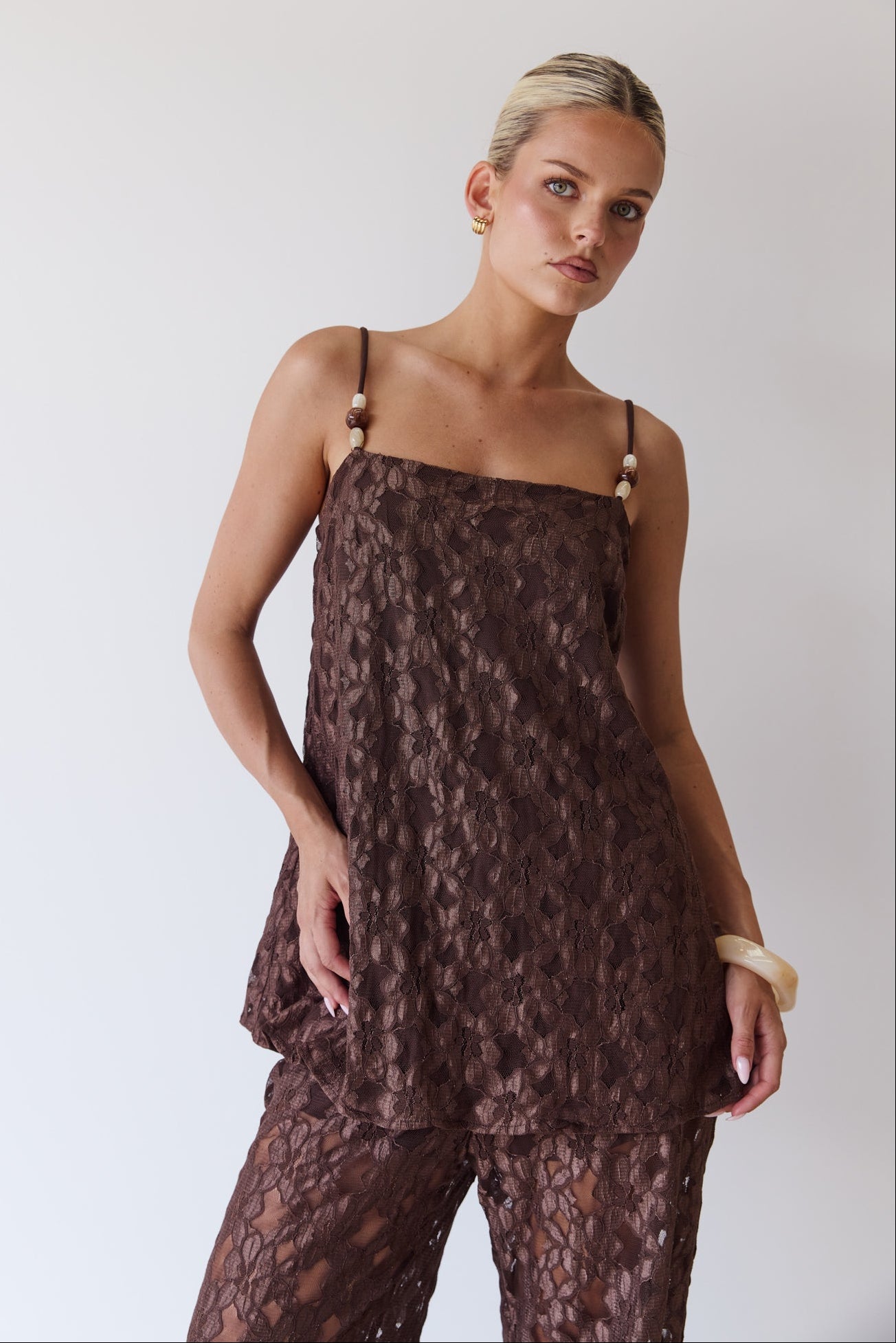 Callie Lace Set (Chocolate)