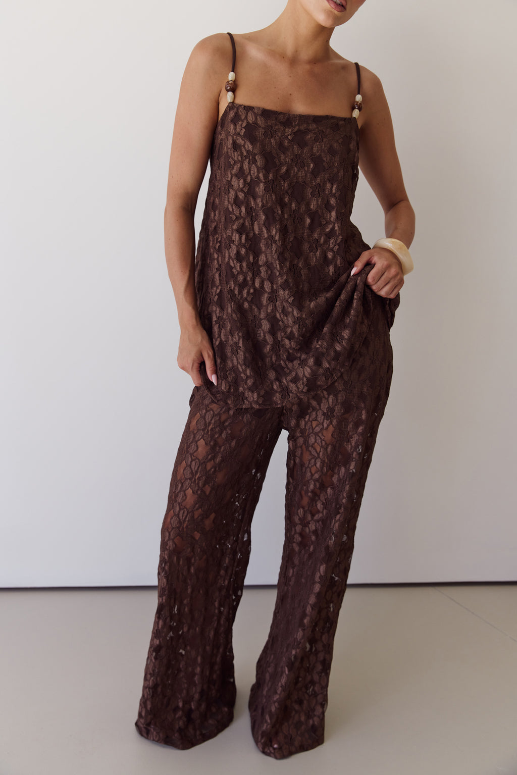 Callie Lace Set (Chocolate)