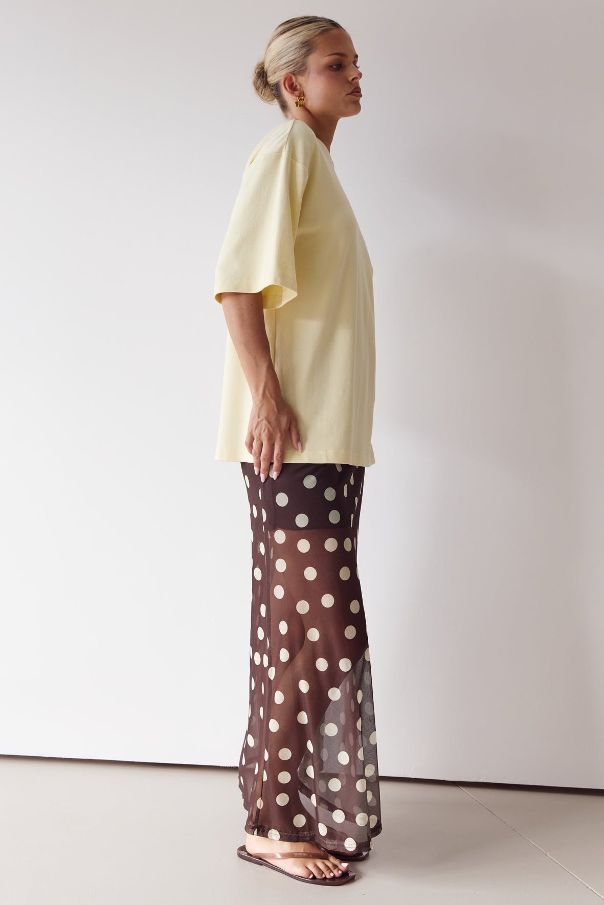 Leni Maxi Skirt (Chocolate/Butter)