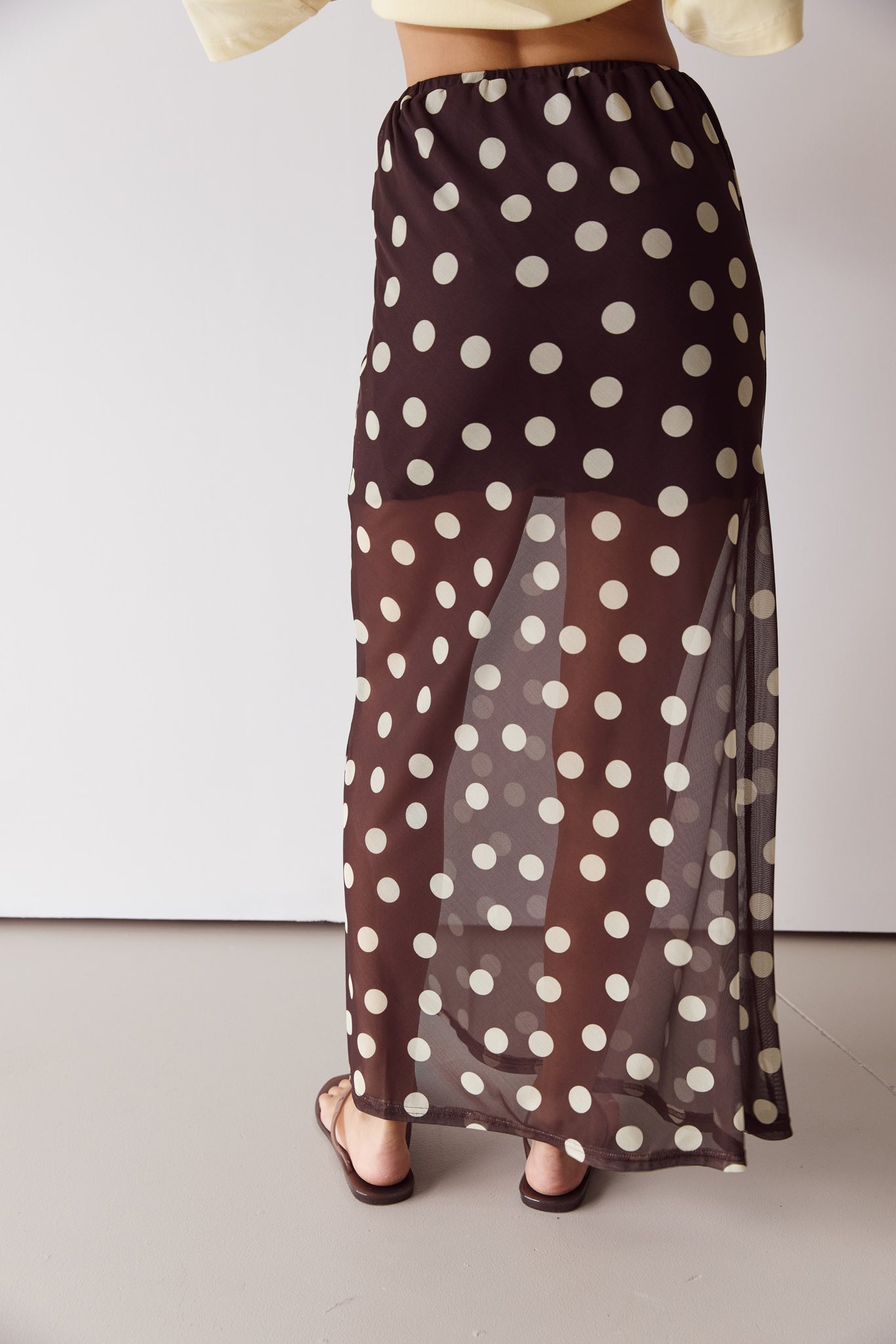 Leni Maxi Skirt (Chocolate/Butter)