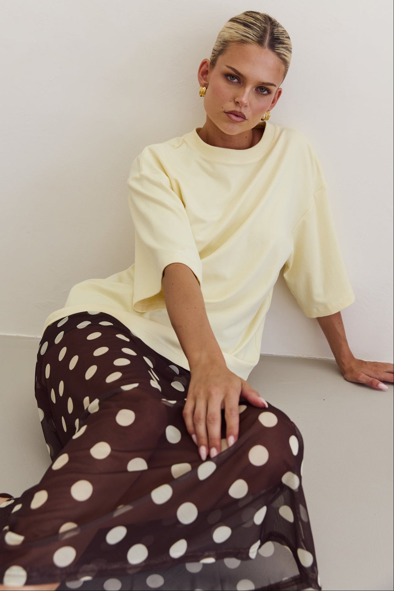 Leni Maxi Skirt (Chocolate/Butter)