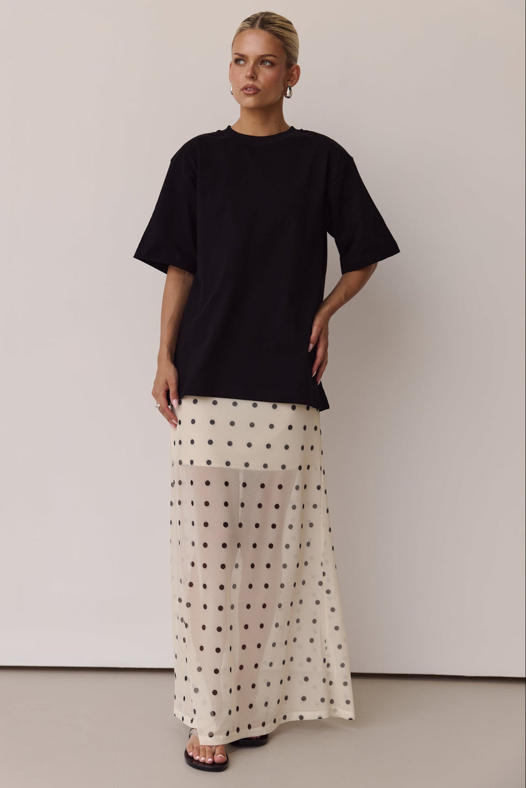 Leni Maxi Skirt (Cream)