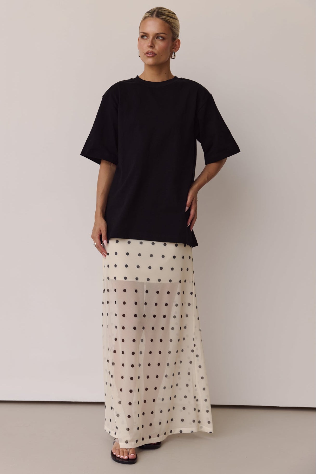 Leni Maxi Skirt (Cream)