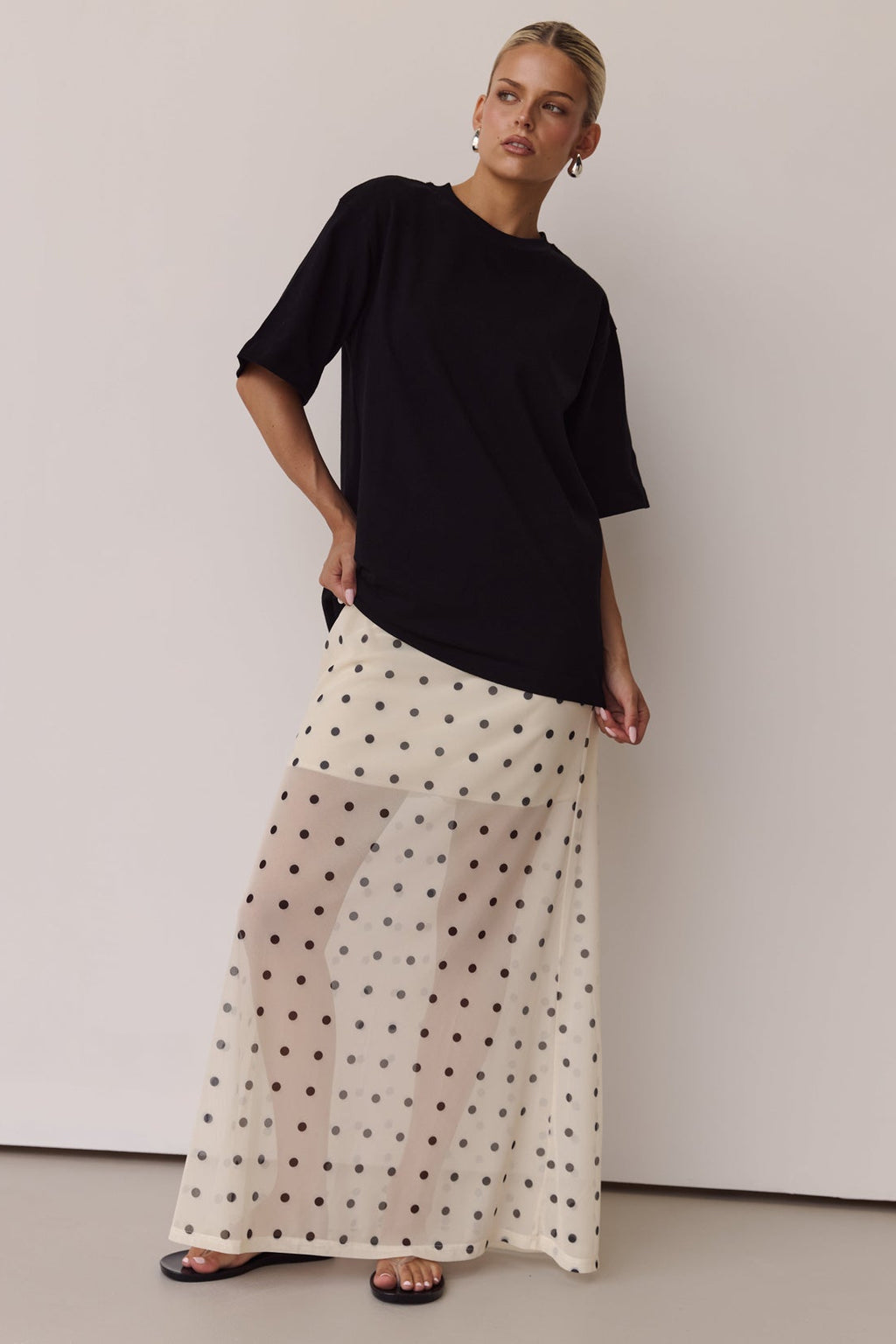 Leni Maxi Skirt (Cream)