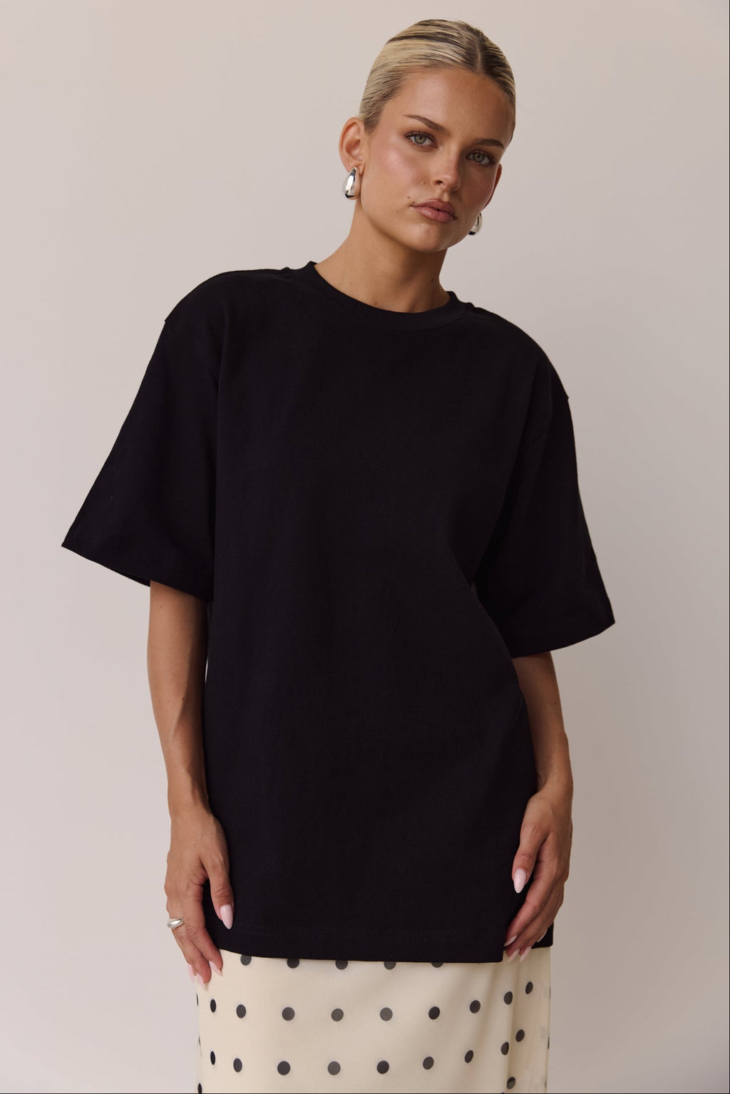 Reese Boyfriend Tee (Black)