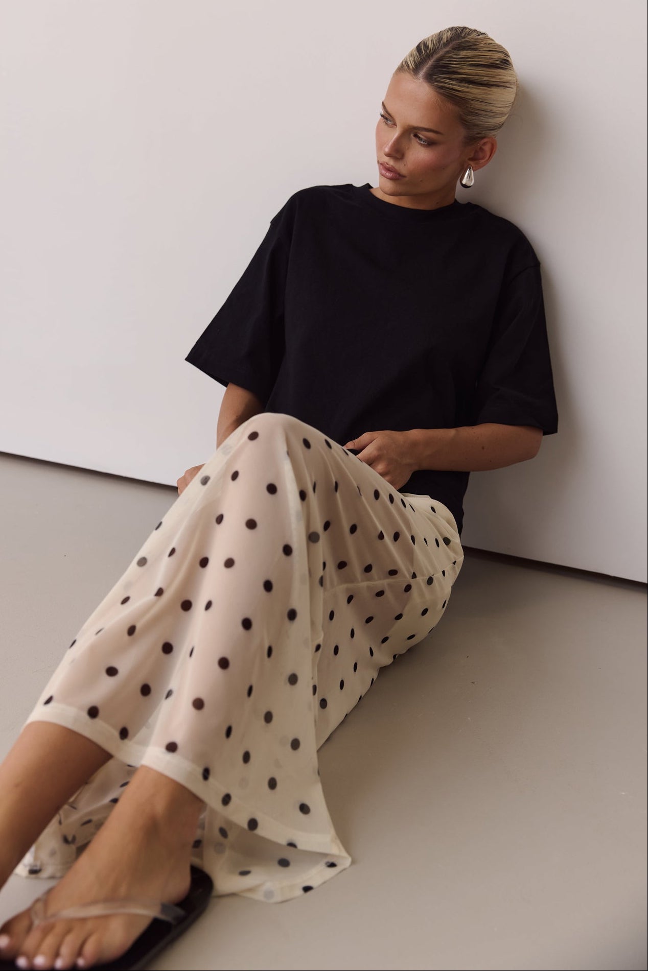 Leni Maxi Skirt (Cream)