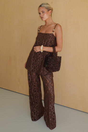 Callie Lace Set (Chocolate)
