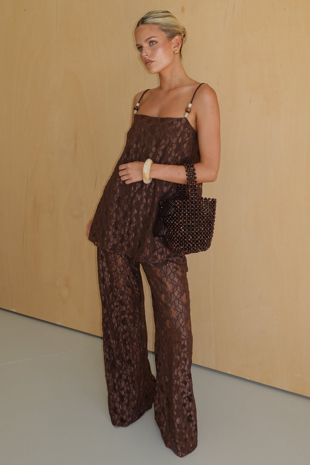 Callie Lace Set (Chocolate)