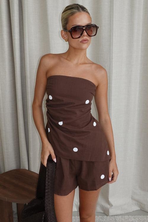 Stacey Set (Chocolate Polka)