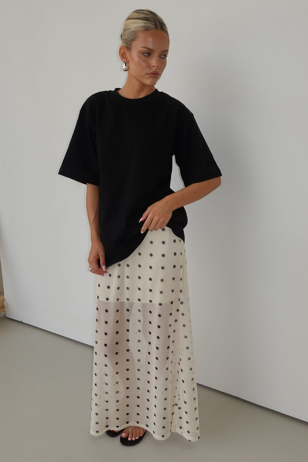 Leni Maxi Skirt (Cream)