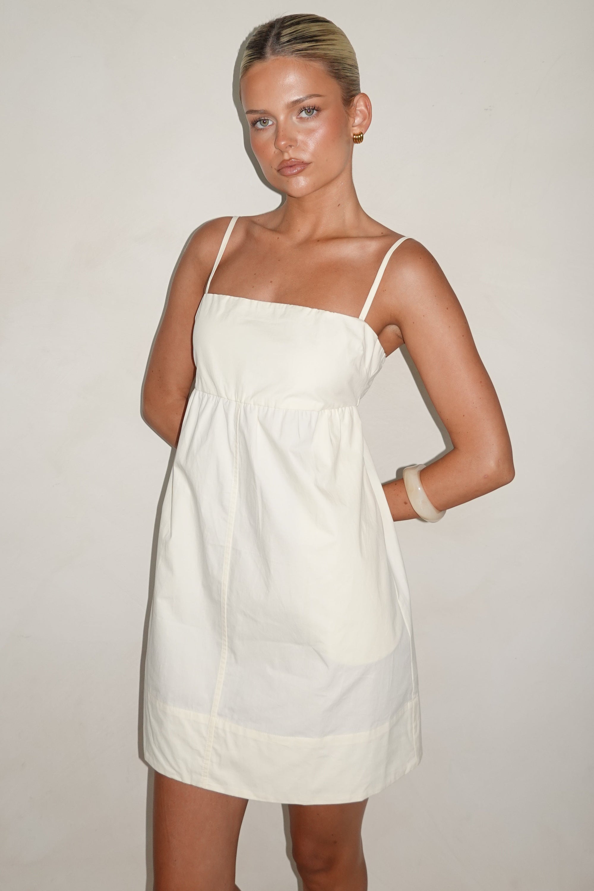 Kara Mini Dress (Cream)