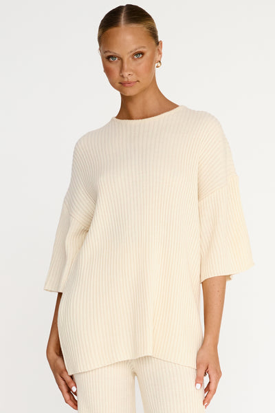 Ellison Knit Top (Cream)