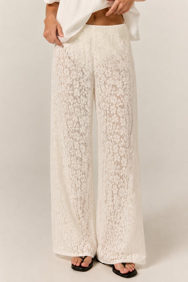 Cora Lace Pant (Cream)