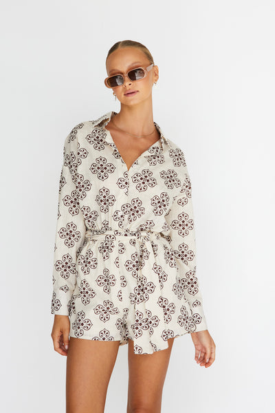 Raine Playsuit (Cream)