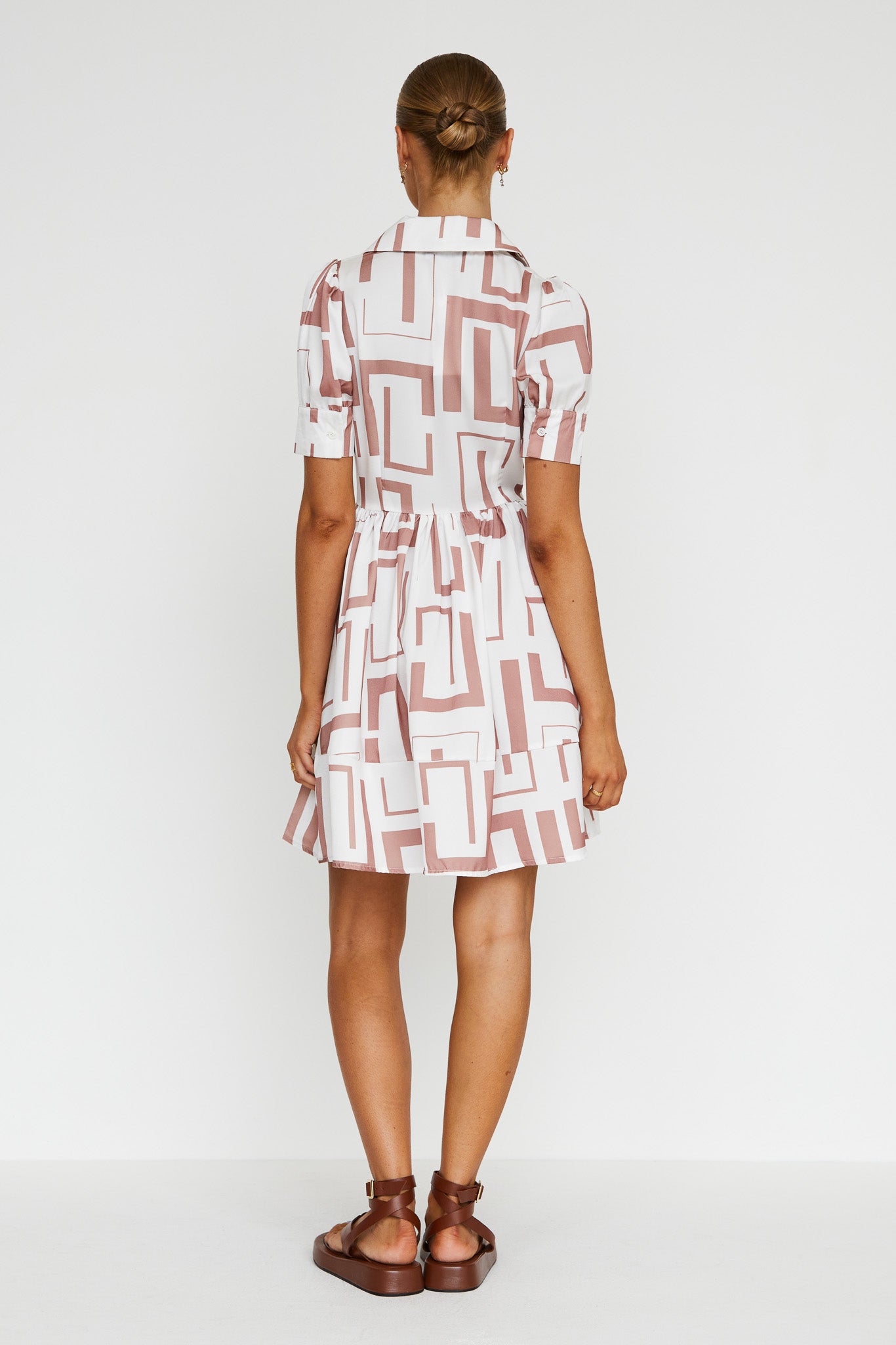 Nadia Mini Dress (Tan)