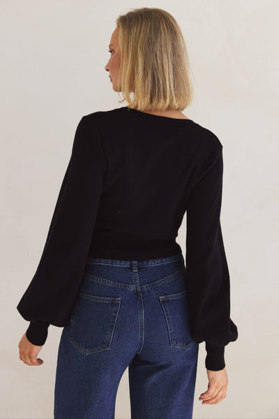 Misty Knit Cardigan (Black)