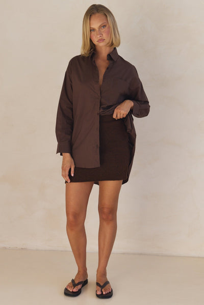 Grace Shirt (Chocolate)