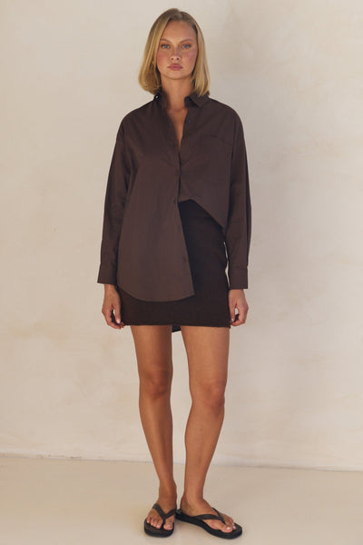 Grace Shirt (Chocolate)