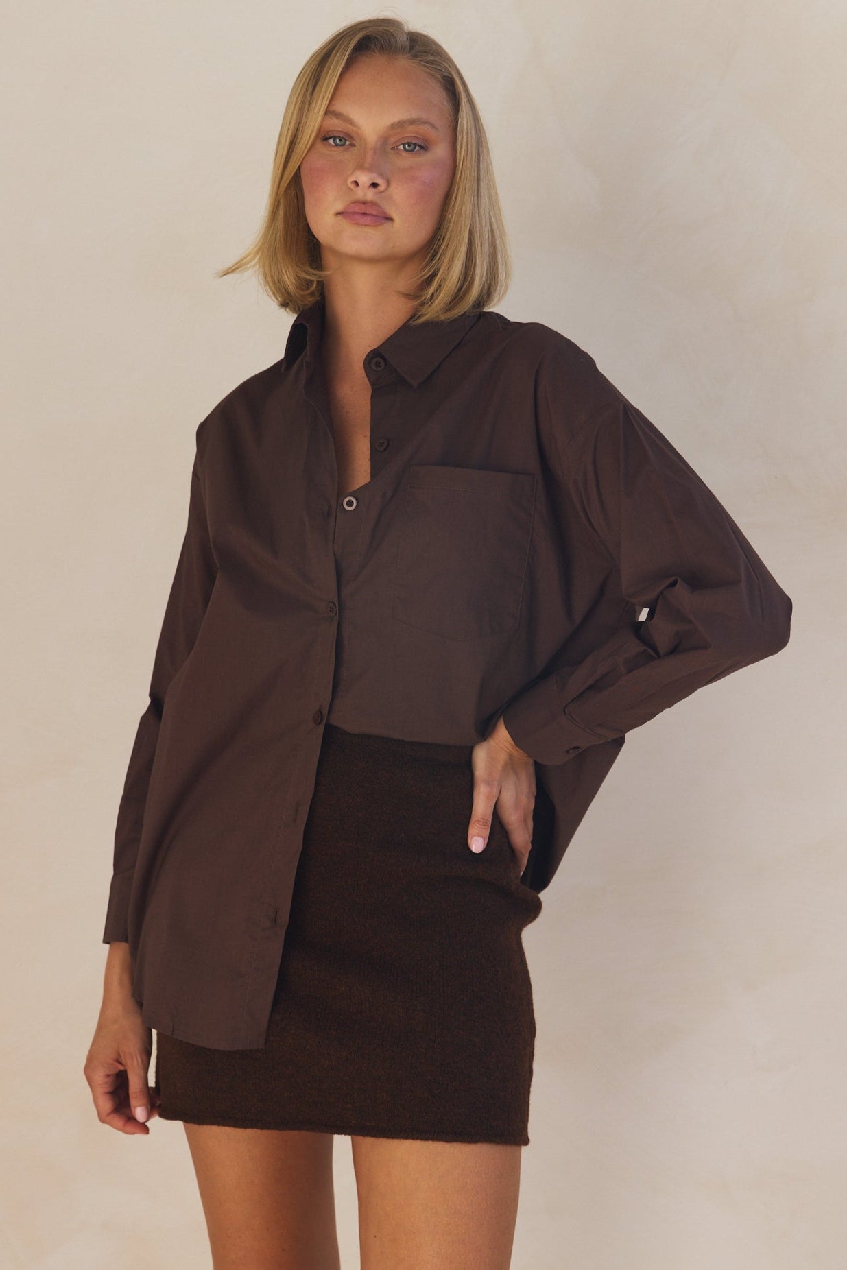 Grace Shirt (Chocolate)