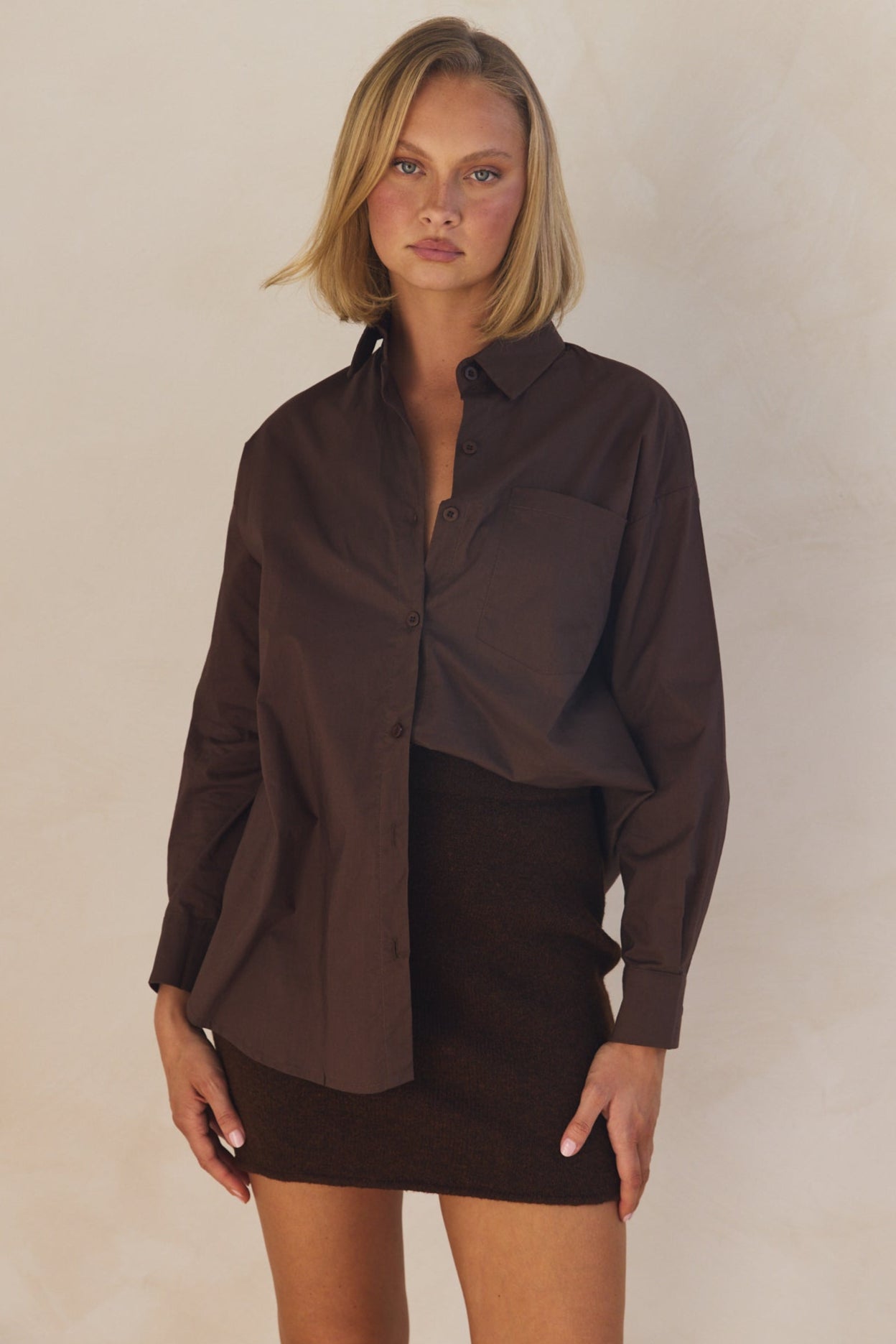 Grace Shirt (Chocolate)