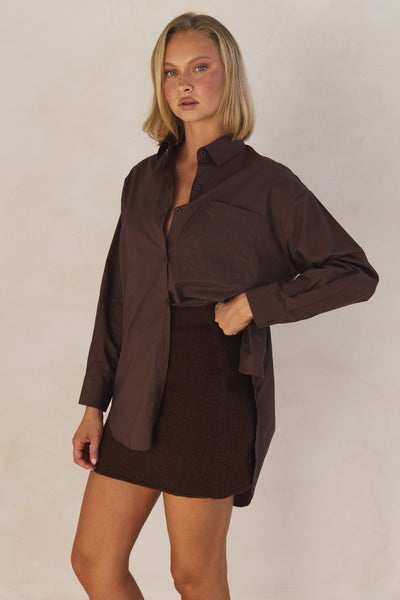 Grace Shirt (Chocolate)