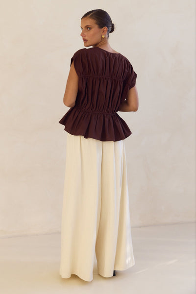 Benita Top (Chocolate)
