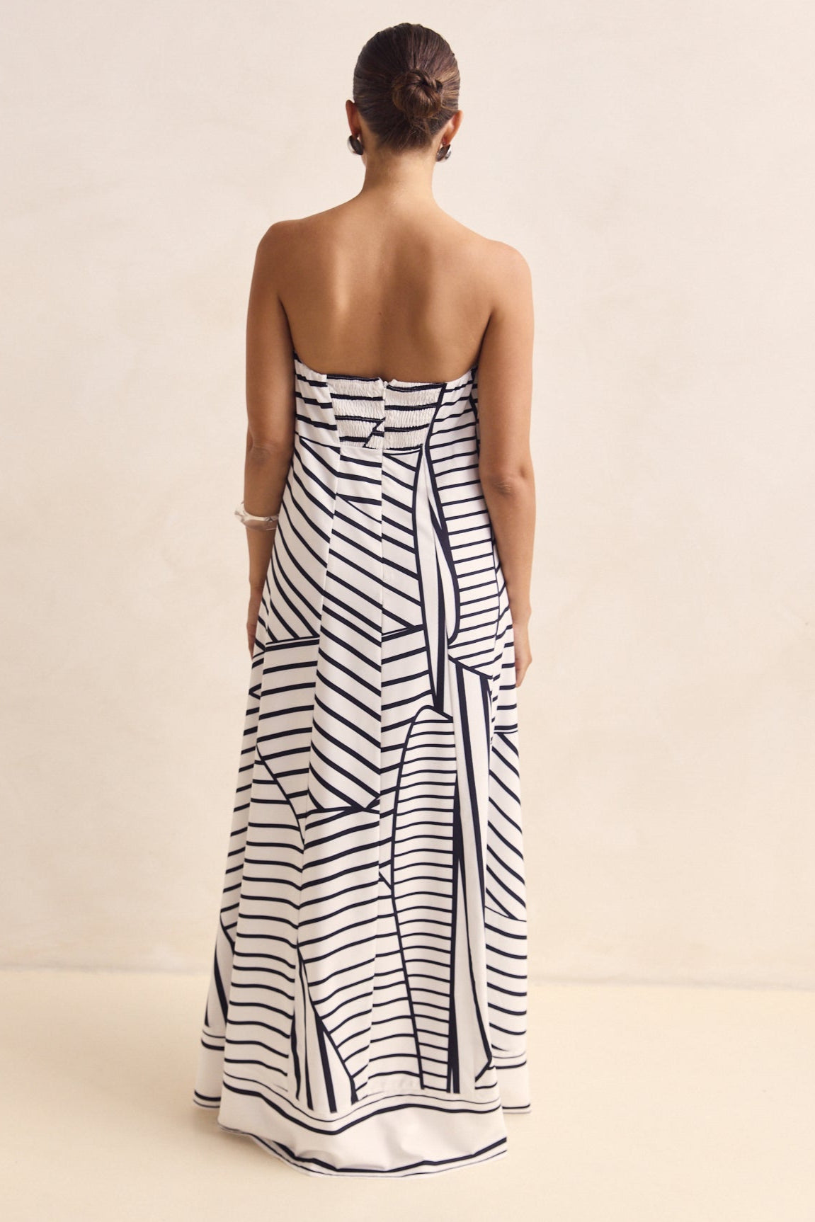 Siena Maxi Dress (Black/White)