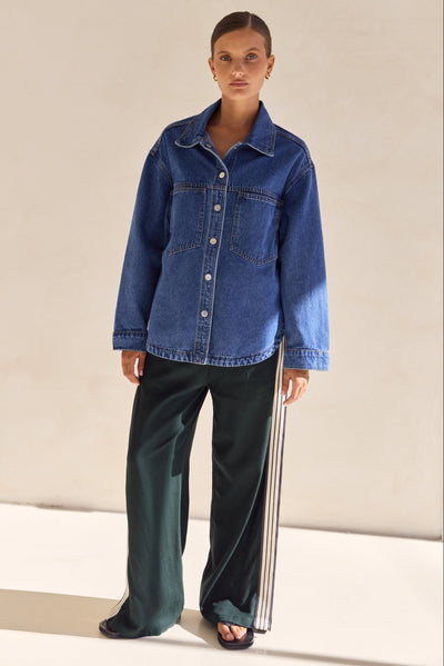 Indigo Denim Shirt (Blue)