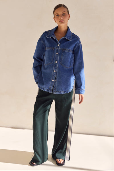 Indigo Denim Shirt (Blue)