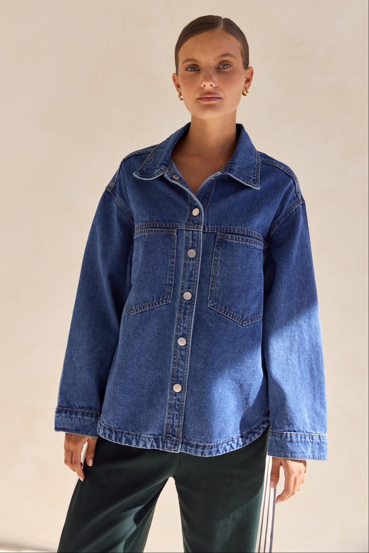 Indigo Denim Shirt (Blue)