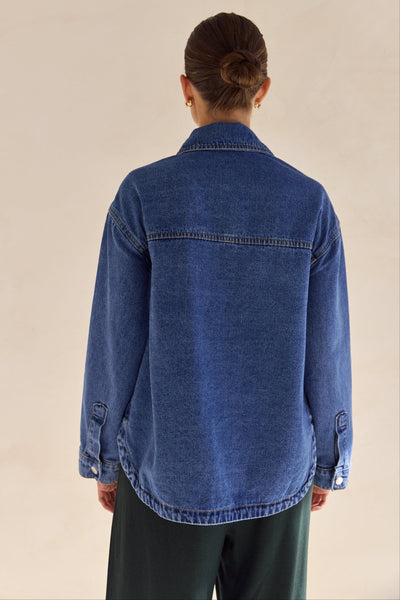 Indigo Denim Shirt (Blue)