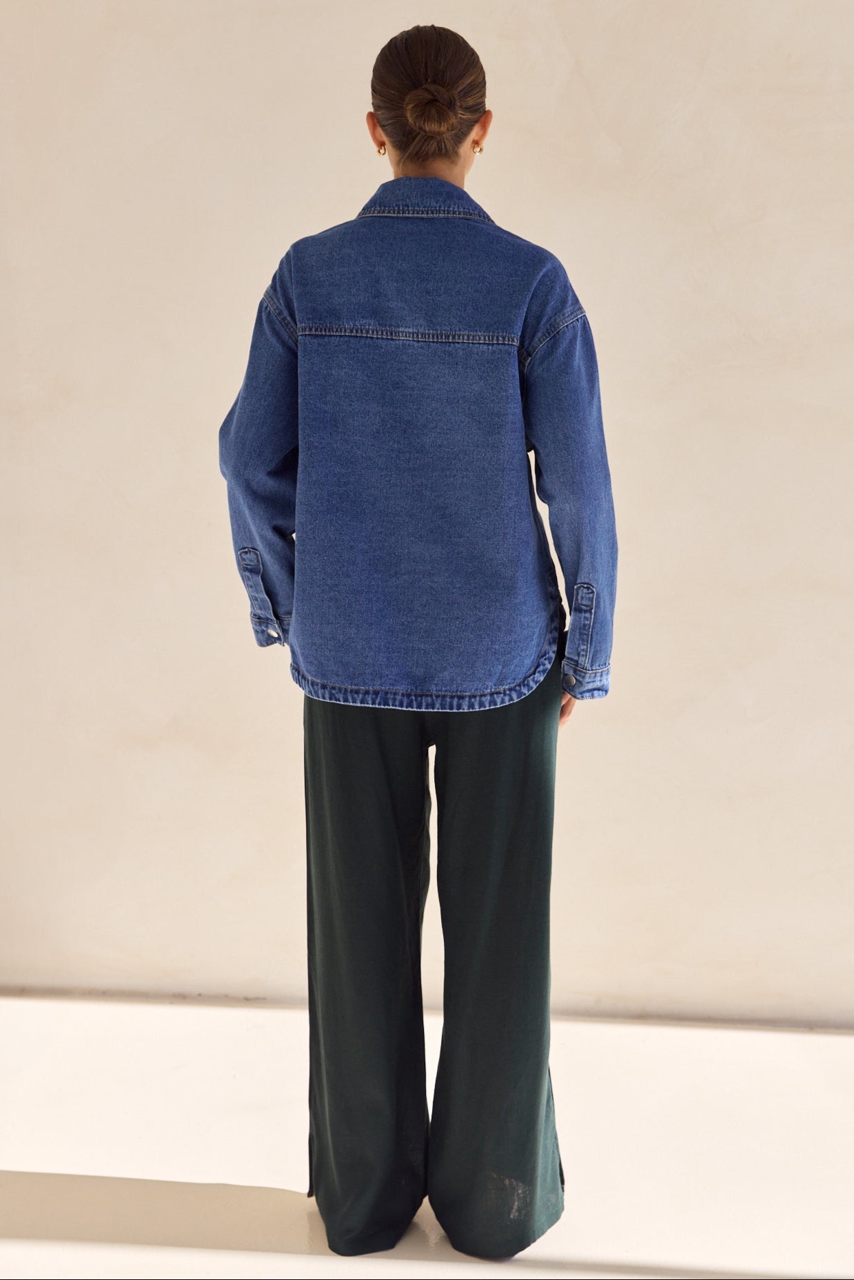 Indigo Denim Shirt (Blue)