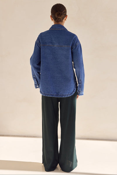 Indigo Denim Shirt (Blue)