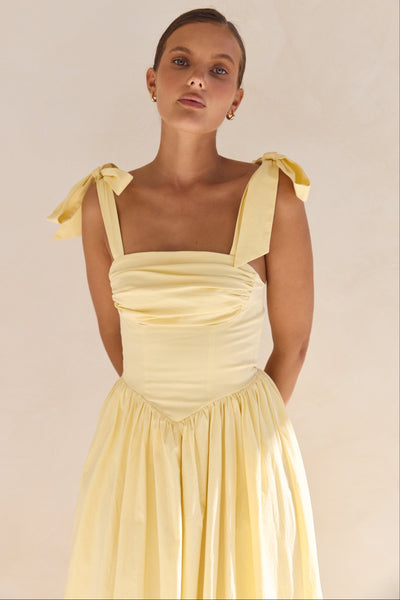 Dakota Maxi Dress (Yellow)