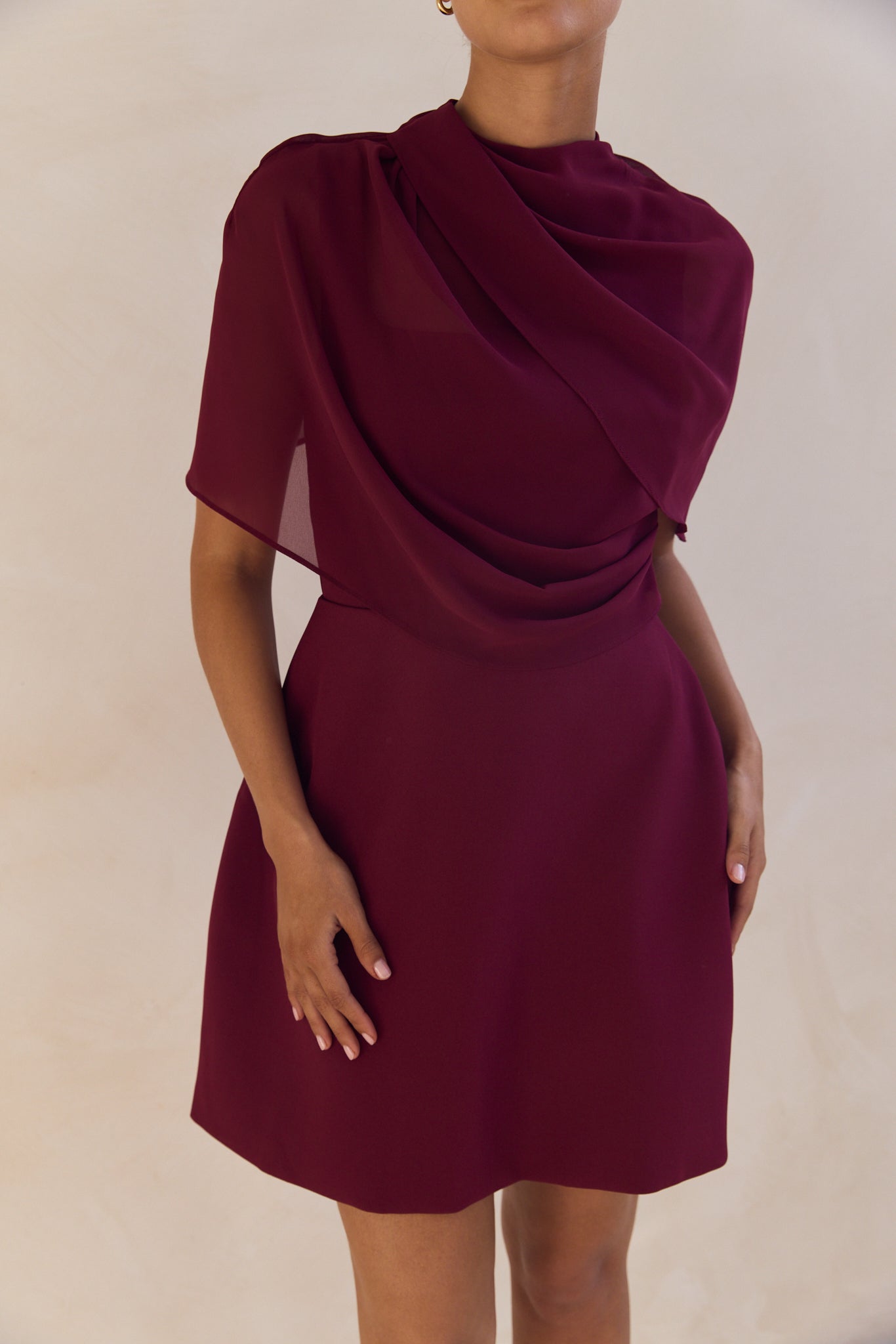Pixie Mini Dress (Wine)