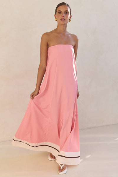 Siena Maxi Dress (Pink)
