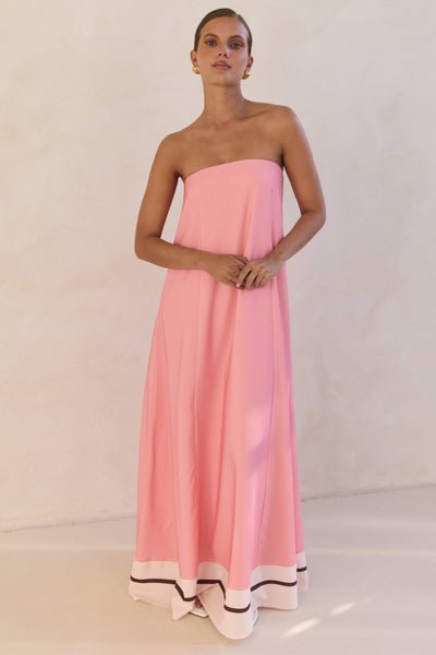 Siena Maxi Dress (Pink)