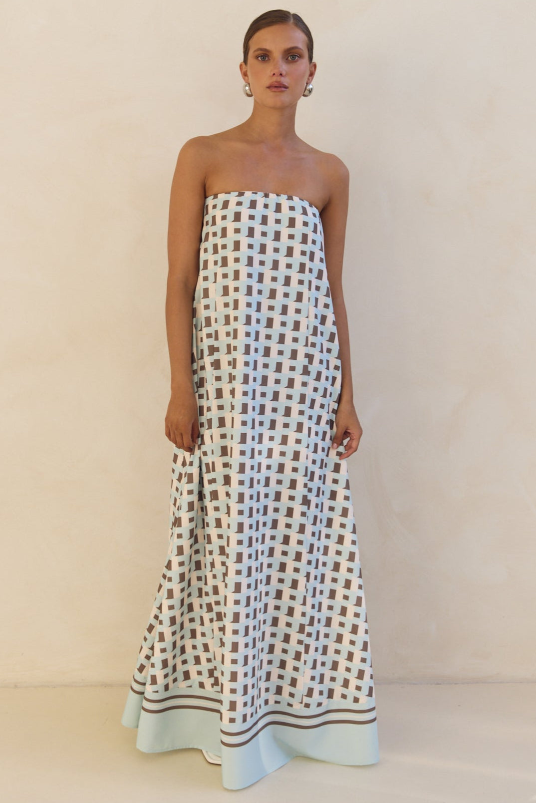 Siena Maxi Dress (Aqua)