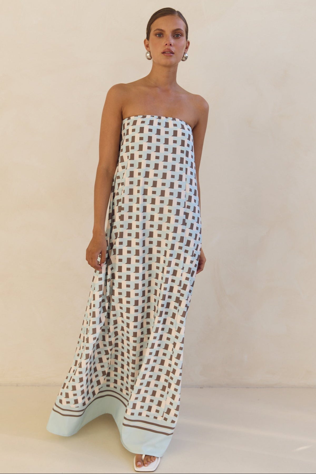 Siena Maxi Dress (Aqua)