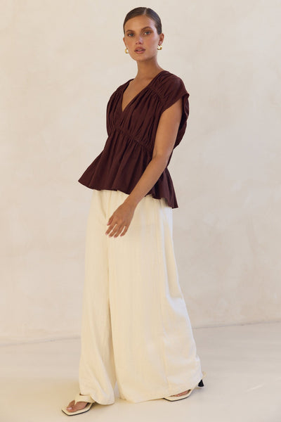 Benita Top (Chocolate)
