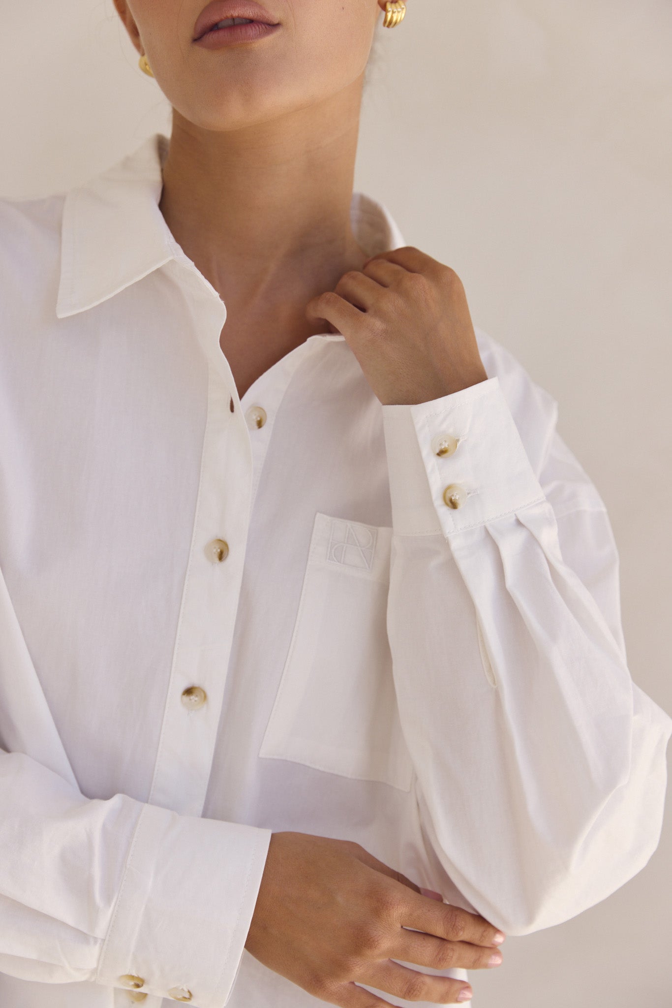 Odette Oversized Shirt (White)