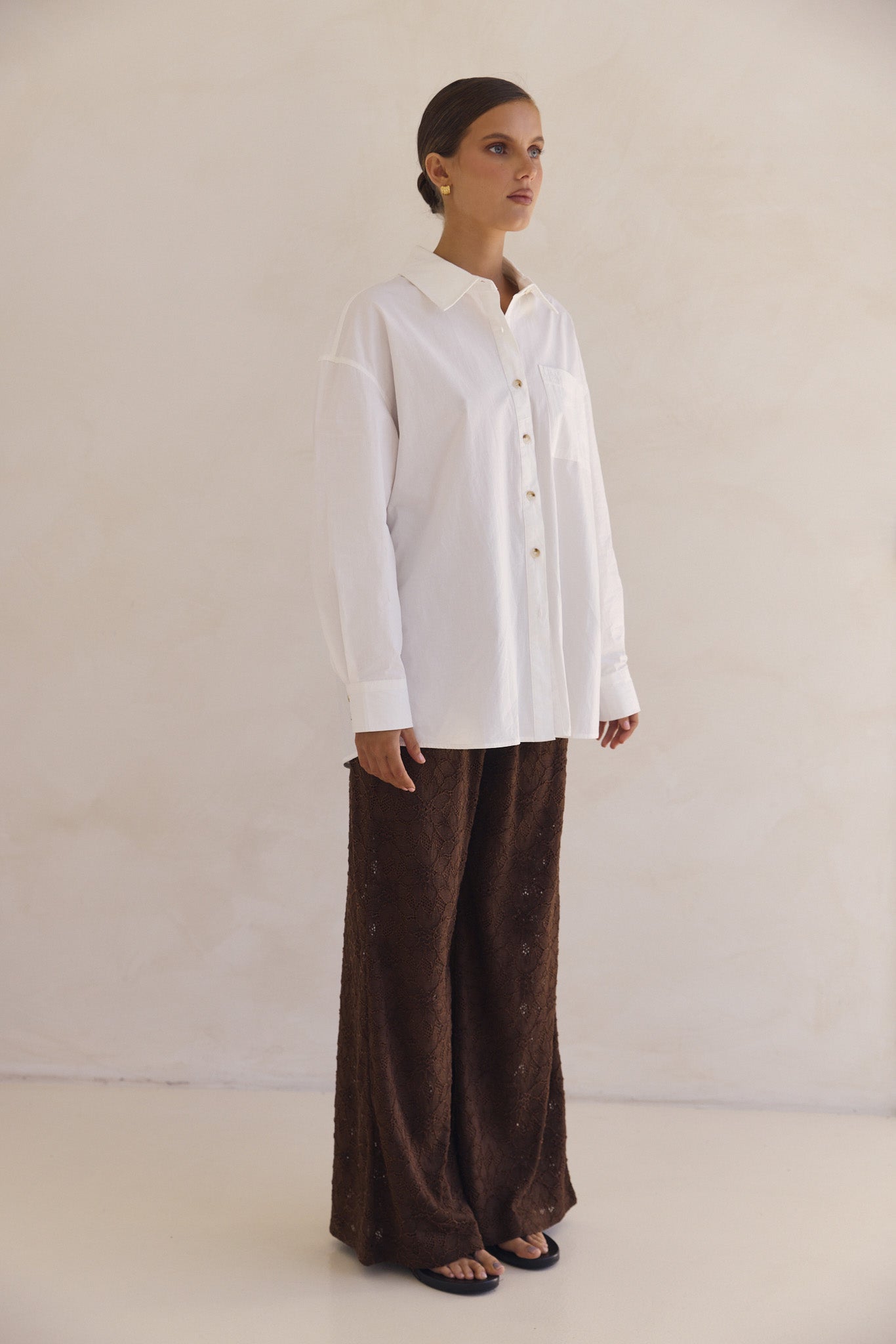 Odette Oversized Shirt (White)