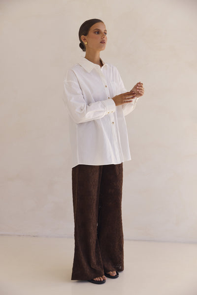 Odette Oversized Shirt (White)