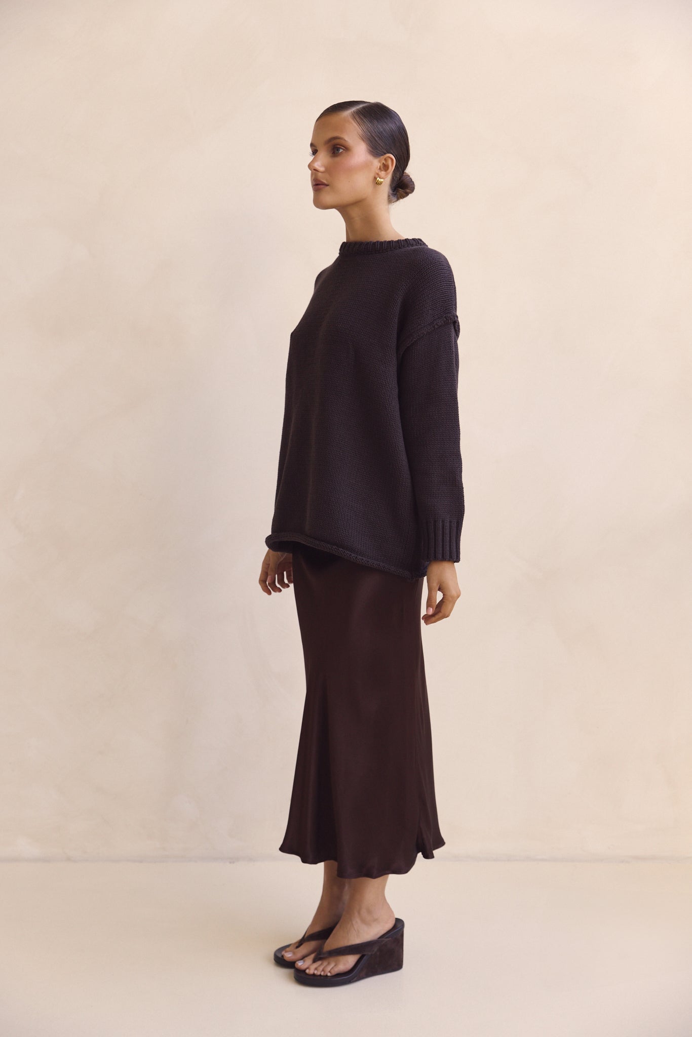 Willow Knit Jumper (Chocolate)