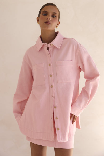 Dakoda Denim Shirt (Blush)