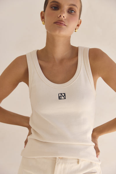 Lexi Signature Tank (Cream)